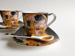 Klimt coffee set with small spoon
