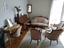 Biedermeier ülőgarnitura (kanapé, 2 fotel,2 szék)