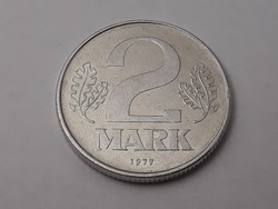 Németország 2 Márka 1977 érme - Német 2 márka 1977 külföldi pénzérme