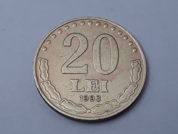 Romanian 20 lei 1993 coin - Romanian 20 lei 1993 foreign coin