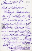 1941. X.2. Erzsébet főhercegnő levele az alcsúti kastélyból