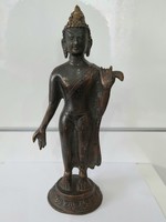 Kézzel Készített Bronz Álló Gautama Buddha Szobor