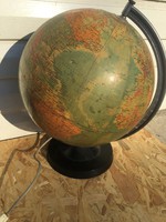Old large globe lamp - political cartographic company Budapest 1976 - 33 cm