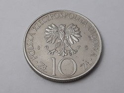 Lengyelország 10 Zloty 1975 érme - Lengyel 10 zloty 1975 külföldi pénzérme