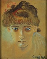 1H074 Csincsák Elek : Női portré 1920