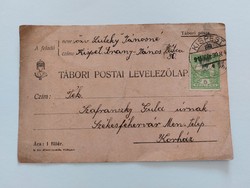 Régi I.vh. tábori postai levelezőlap 1915