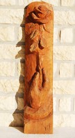 Ferenc Kerekes (1948-2001): a rose ... - A unique, carved wall decoration