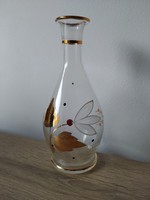 Aranyozott retró likôrôs üveg, palack