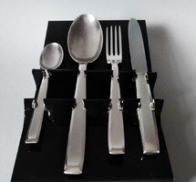 Philipp häusler 12-piece art deco tableware 'europa' 'model 2800', 1930 krupp berndorf