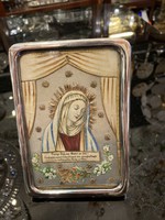 ﻿Silver picture frame with image of Virgin Mary (gk42) (i./95)