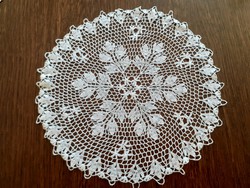 Old crochet small tablecloth for vintage needlework