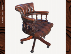 Captain’s chair chesterfield - brown