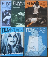 Filmvilág 1987/1, 87/3, 87/4, 87/5, 87/7, (5 pieces in one), book in good condition