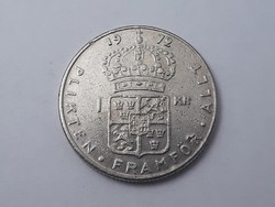 Sweden 1 krona 1972 coin - Swedish 1 krona 1972 foreign coin