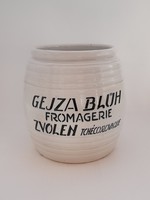 Gejza Blüh antik nagyméretű keménycserép tároló edény