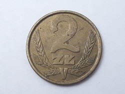 Poland 2 zloty 1985 coin - Polish 2 zl 1985 foreign coin