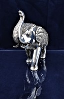 Díszes nagy 925-ös ezüst szerencsét hozó elefánt