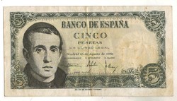 5 peseta 1951 Spanyolország 2.