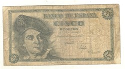 5 peseta 1948 Spanyolország 2.