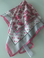 Pink scarf, delicate soft, 66 x 66 cm