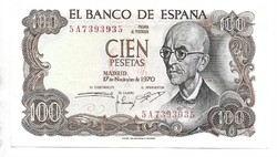 100 peseta 1970 Spanyolország 1. kiváló