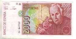 2000 peseta 1992 Spanyolország 2.
