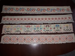 Cross-stitched shelf strips, stelastic stripes, village, folk decor with a rare pattern