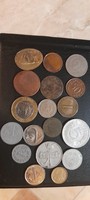 18 mixed coins