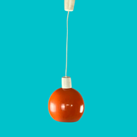 Retro orange metal ball lamp