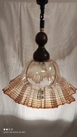 JELZETT eredeti ritkaság muránói üveg mennyezeti lámpa designer Federico De Majo 1970-es évek