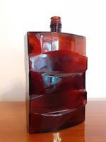 Régi Baeder Illatszergyár R.T. üveg art deco nagy illatszeres palack 23 cm