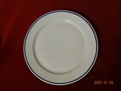 Alföldi porcelán lapostányér, kék csíkos, átmérője 24 cm. Vanneki! Jókai.