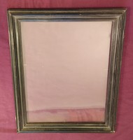 Antik képkeret üveggel - belső méret 22 x 28 cm.
