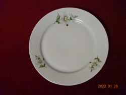 Lowland porcelain small plate with daisy pattern, diameter 19 cm. He has! Jókai.