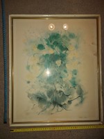 Signed lithography, unopened, indicating size!