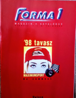 Forma1 Magazin - Katalógus 1998 tavaszi száma megvásárolható.
