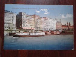 Budapest Hungária és Bristol szállodák képeslap