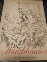 Münchhausen csodálatos utazásai mesekönyv kifogástalan állapotban . 1956
