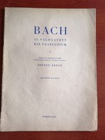 Bach 15 válogatott kis preludium 1957