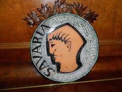 Savaria - large handicraft wall ceramic bowl