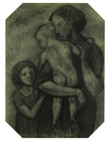 1H292 XX. századi magyar művész : Anyaság 82.5 x 63 cm