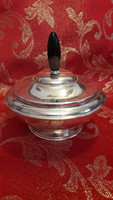 Retro ezüstözött cukortartó, bonbonier (M1985)