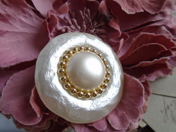 Elegant, large, tekla button, brooch, decoration. Diam. 4.2 Cm.