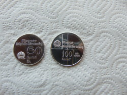 Ezüst 50 forint - 100 forint 1974 Magyar Nemzeti Bank