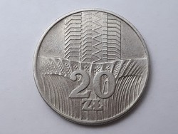Poland 20 zloty 1976 coin - Polish 20 zl 1976 foreign coin