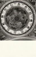 Retro postcard - mouse, basilica, dome fresco