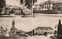 Retro képeslap - Komárom, 4 városkép