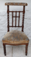 Antik kárpitos imaszék szék