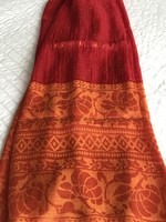 Indian silk scarf with bright colors, 150 x 58 cm