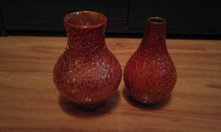 Zsolnay Repesztett mázas vázák